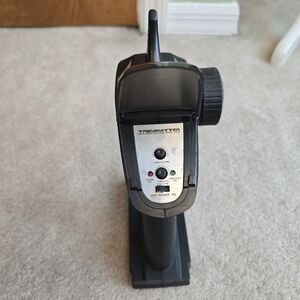 2.4GHz radio transmitter used for controlling RC vehicles such as cars or boats